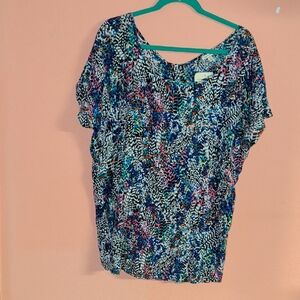 Eyeshadow Multicolor Patterned Blouse